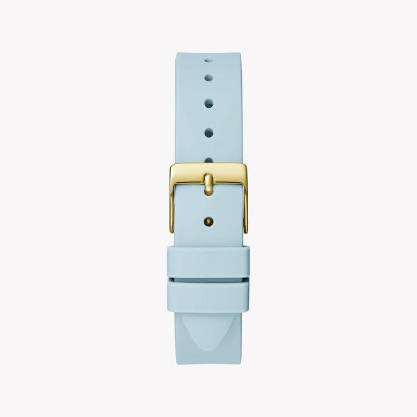 Guess Women's Gold Watch, Blue Silicone Band | Gw0678l1 by i-watch
