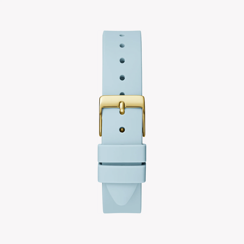 Guess Women's Gold Watch, Blue Silicone Band | Gw0678l1 by i-watch