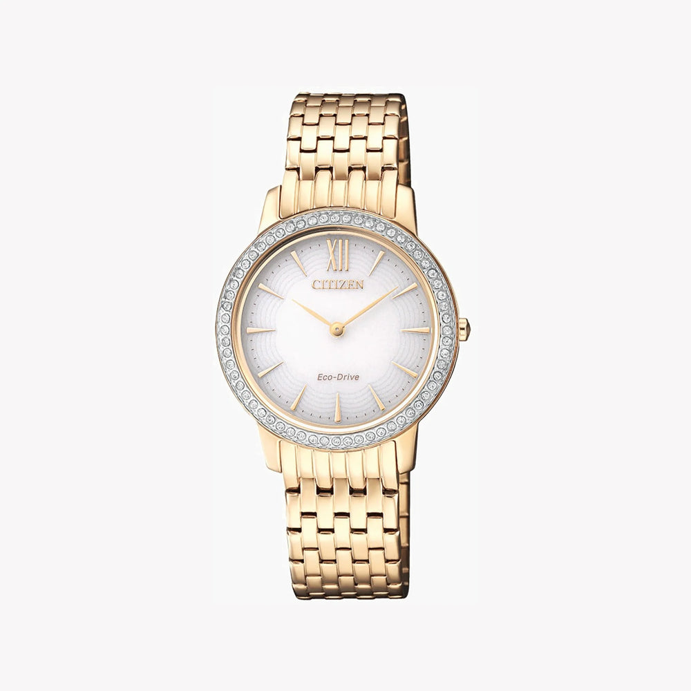Citizen Ex1483-84a - Elegant Timepiece For The Modern Woman - Silver & Gold Sophistication by i-watch