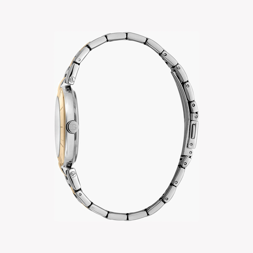 Esprit Women's Silver & Gold Stainless Steel Watch, Silver Dial | Es1l302m0035 by i-watch