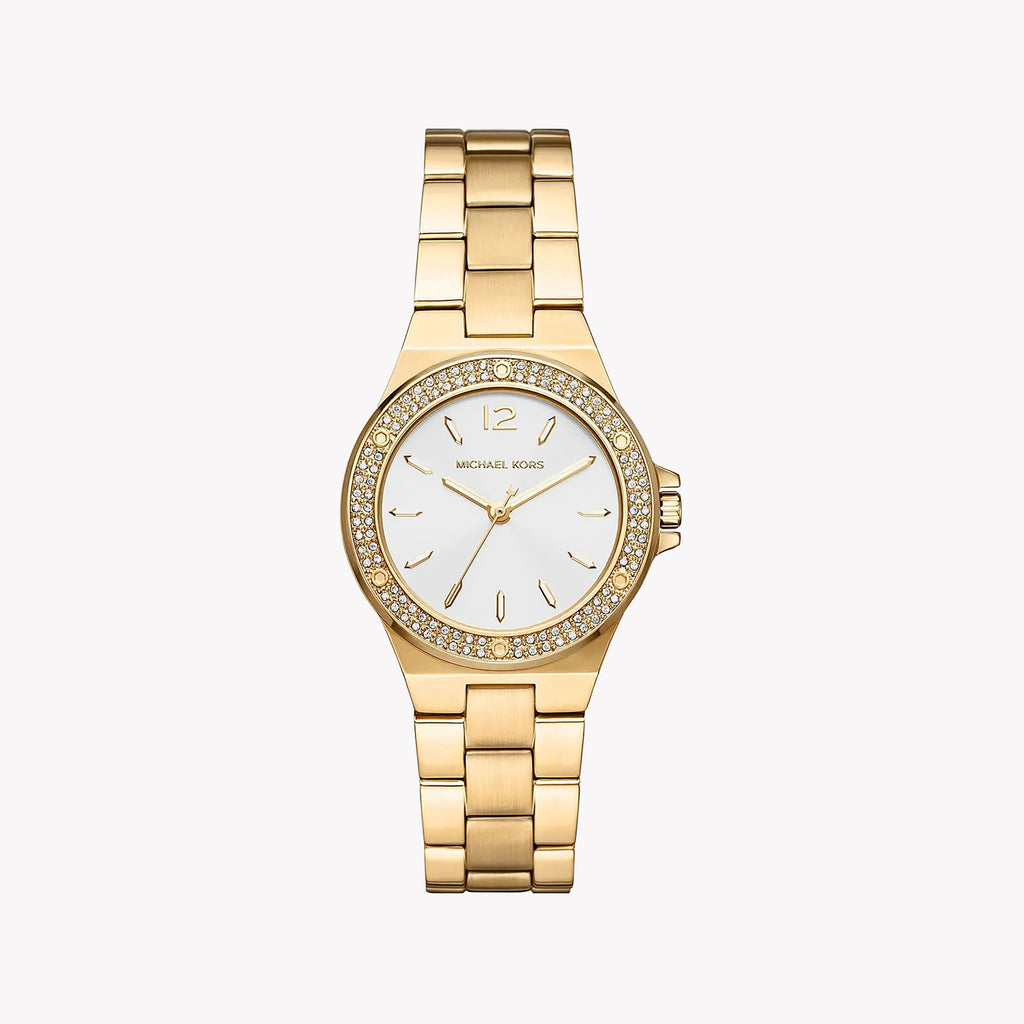 MICHAEL KORS MK7278 LUXE GOLD SPECTRUM - ELEGANT WOMEN'S TIMEPIECE WITH WHITE DIAL