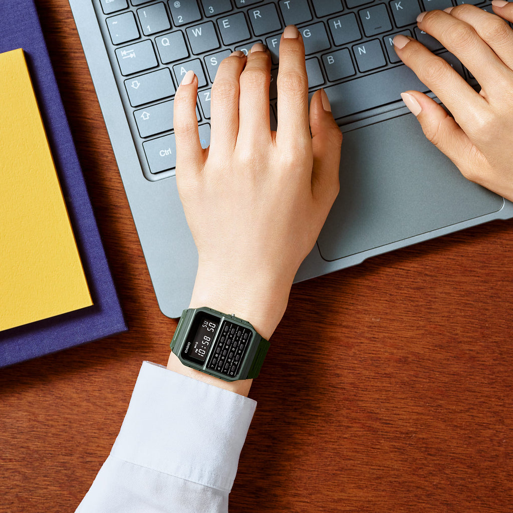 CASIO CA-53WF-3BDF ADVENTURE READY - STYLISH GREEN DIGITAL MEN'S WATCH with Calculator & Stopwatch-i-Watch-3