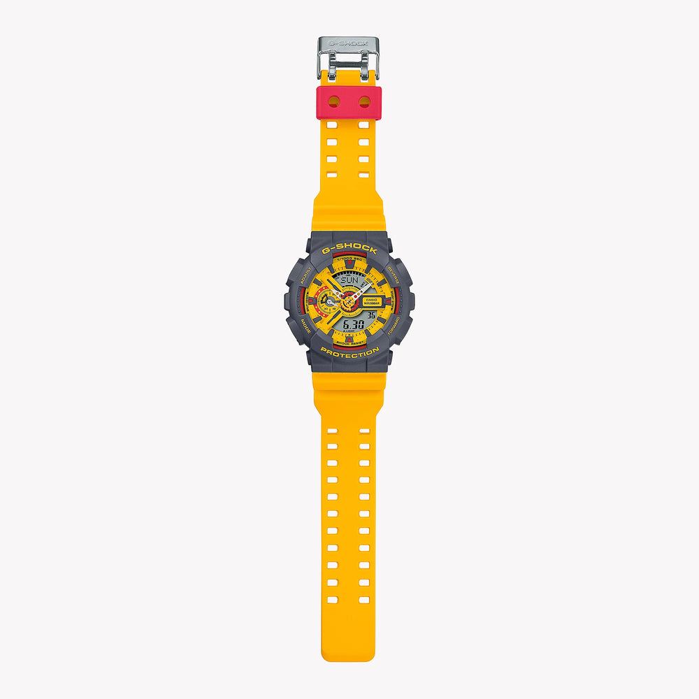 G-Shock Men's Gray Resin & Yellow Band Watch | Ga-110y-9adr by i-watch