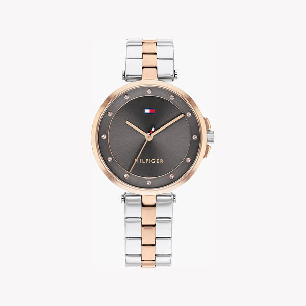 Tommy Hilfiger Women's Silver/Brown Watch, Stainless Steel | 1782377 by i-watch