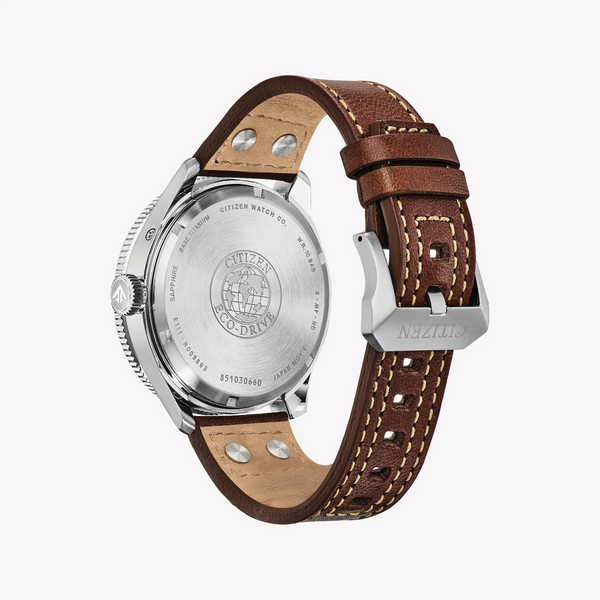 Citizen Bx1010-11l: Elegantly Bold – Men's Eco-Drive Watch With Leather Strap & World Time Function by i-watch