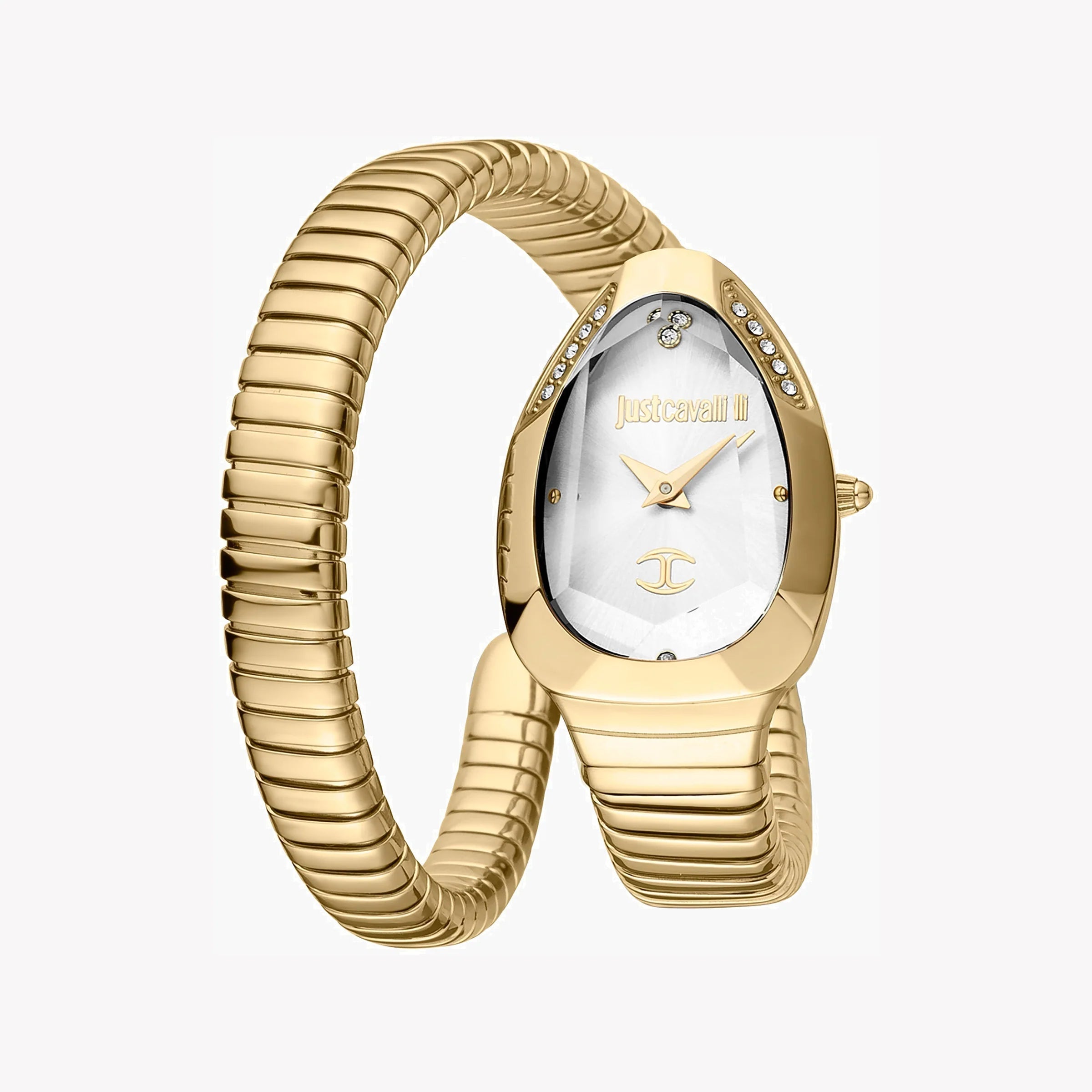 JUST CAVALLI Women's Watch with Gold Stainless Steel Case and Gold Stainless Steel Band