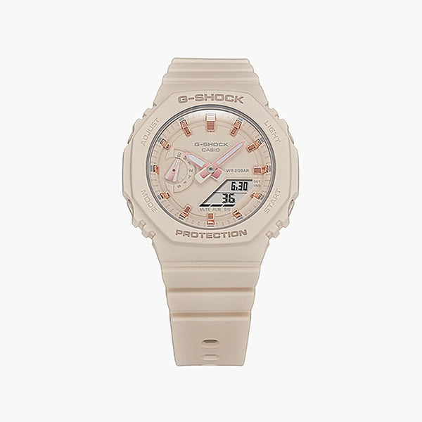 G-Shock Women's Beige Resin Watch, Bold Aesthetic | Gma-S2100-4adr by i-watch