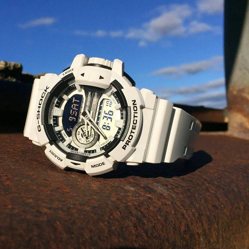 Casio G-Shock Ga-400-7adr Adventure Ready - Rugged White Resin Men's Watch by i-watch