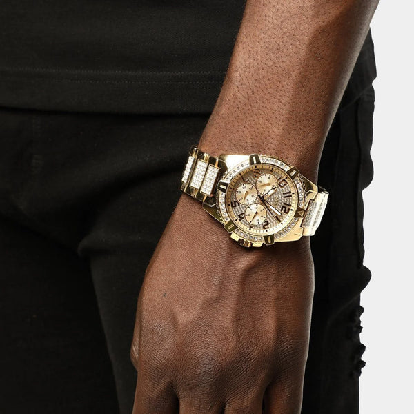 Guess Women's Gold Stainless Steel Watch, Champagne Dial | W0799g2 by i-watch