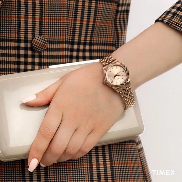 Timex Women's Rose Gold Stainless Steel Watch, 34mm | Tw2t86800 by i-watch