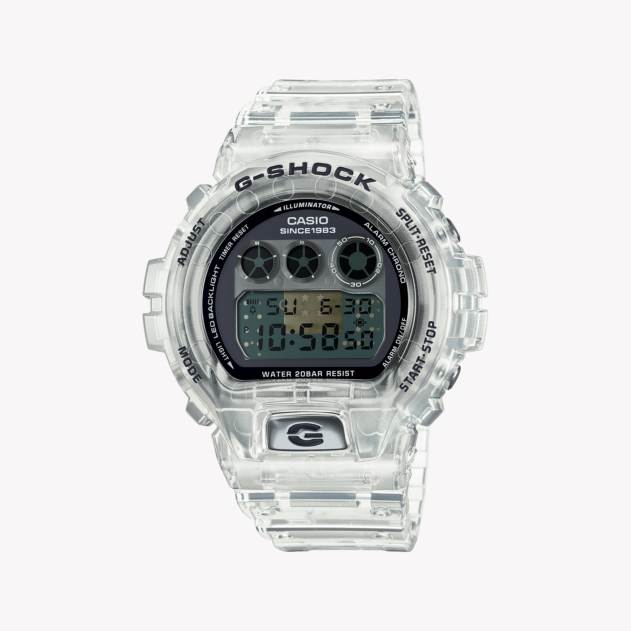 Casio G-Shock Men's Translucent Resin Watch, Digital | DW-6940RX-7ER