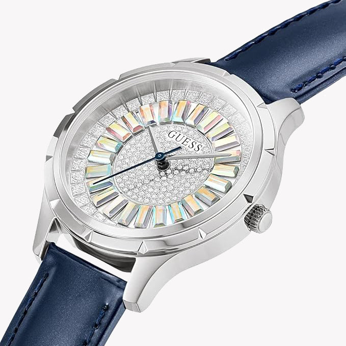 GUESS GW0299L1 - ELEGANTLY CASUAL WOMEN'S TIMEPIECE WITH STUNNING BLUE LEATHER BAND-i-Watch-4