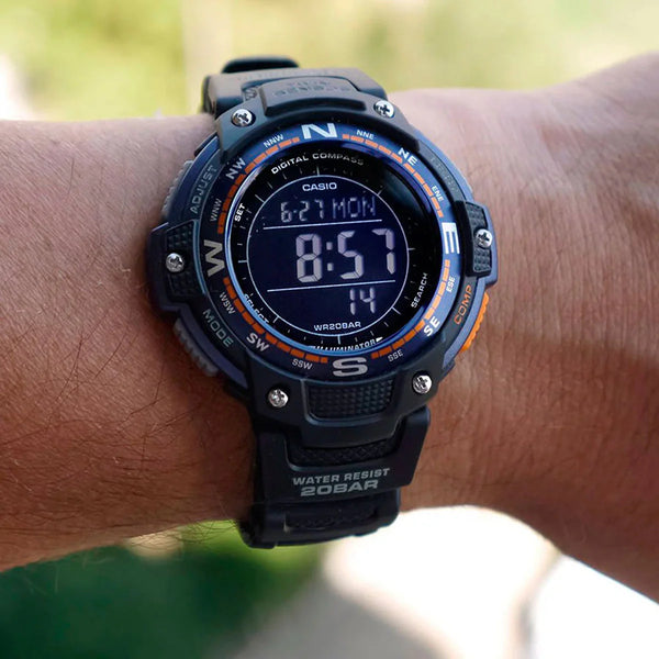 Casio G-Shock Men's Black Resin Watch, Digital Display | Sgw-100-2bcf by i-watch