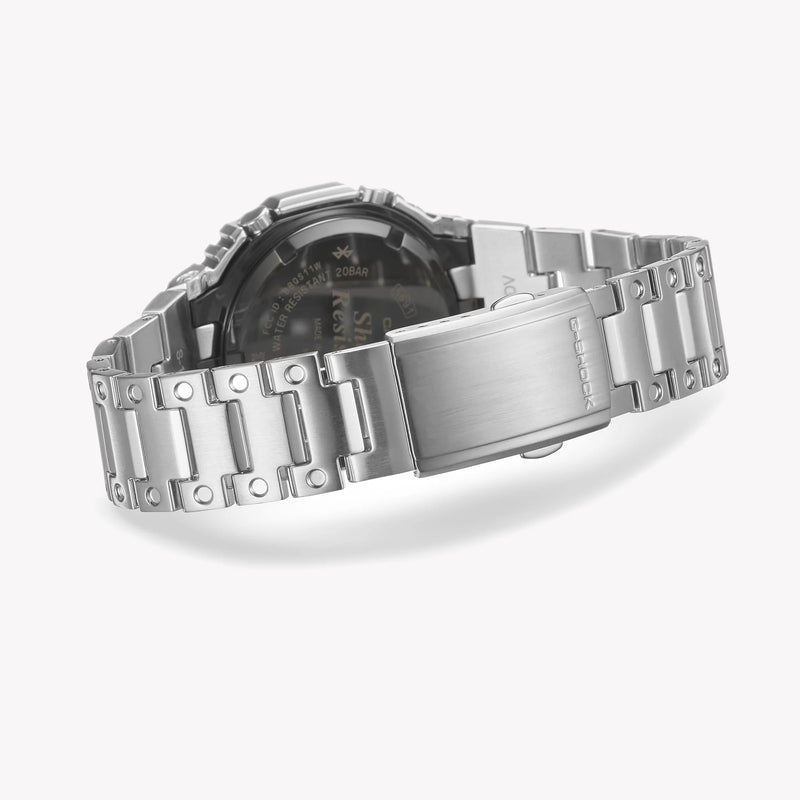 Casio Men's Silver Stainless Steel Watch, Black Dial | Gm-B2100d-1aer by i-watch