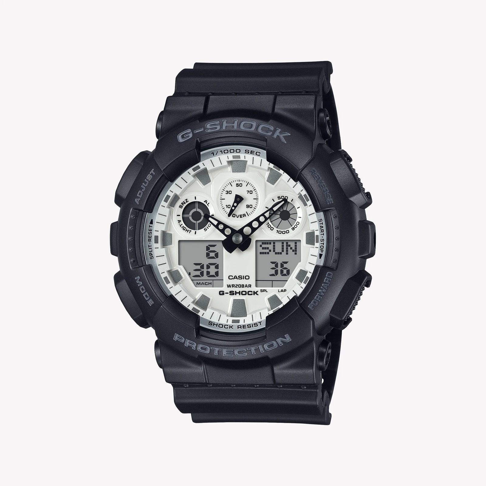 CASIO G-SHOCK GA-100WD-1AER RUGGED RESILIENT - MEN'S BLACK DIGITAL ADVENTURE WATCH