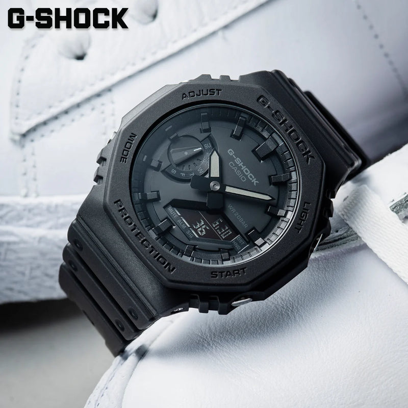 G-Shock Men's Black Resin Watch, Digital Dial | Ga-2100-1a1dr by i-watch