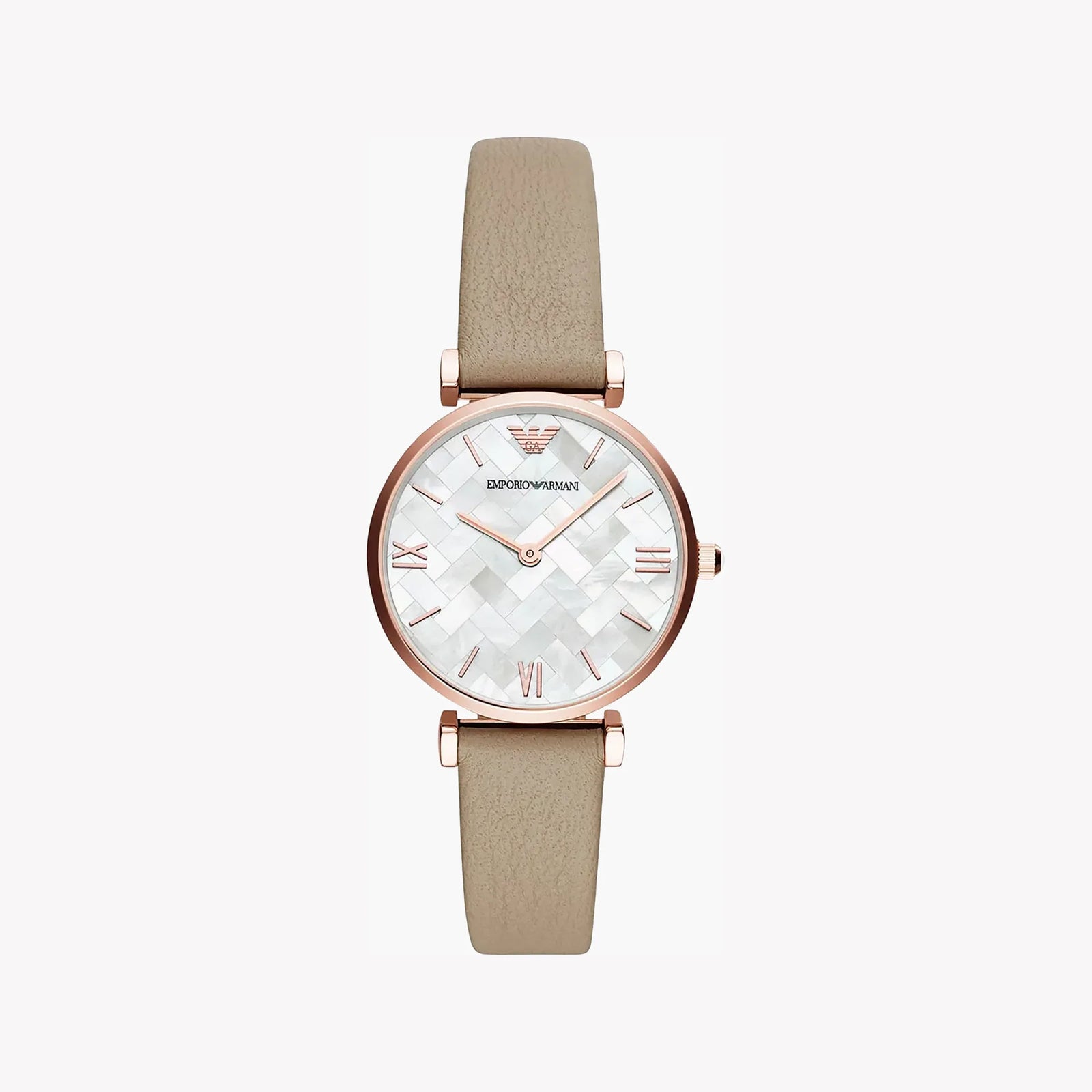 Emporio Armani Women's Rose Gold Watch, White Dial | Ar11111 by i-watch
