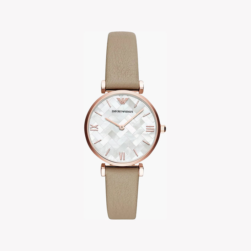 Emporio Armani Women's Rose Gold Watch, White Dial | Ar11111 by i-watch