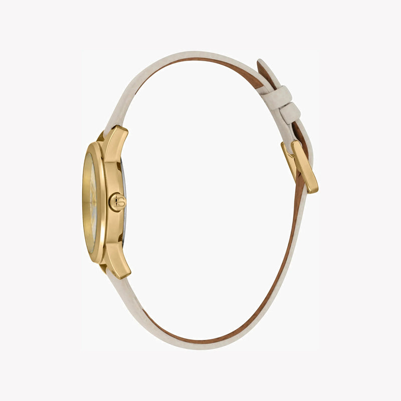 Esprit Women's Beige Leather Watch, Silver Dial | Es1l164m0055 by i-watch