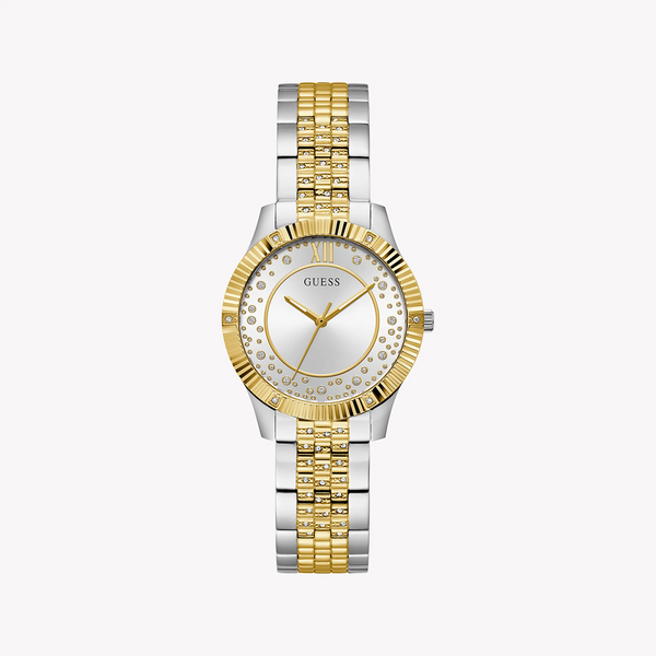 Guess Women's Gold & Silver Stainless Steel Watch, Silver Dial | Gw0765l1 by i-watch