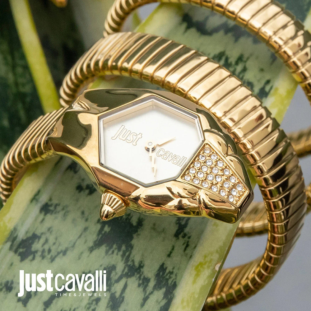 Just Cavalli Women's Gold Stainless Steel Watch, Champagne Dial | Jc1l022m0025 by i-watch
