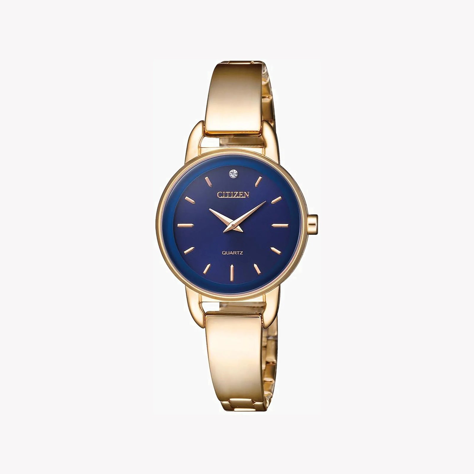Citizen Ez6373-58l Radiant Charm - Gold & Blue Stylish Women's Watch With Quartz Movement by i-watch