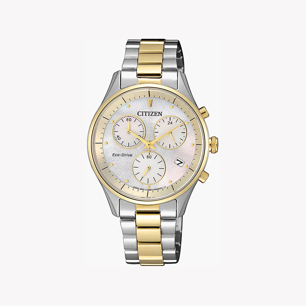 CITIZEN FB1444-56D DYNAMIC ELEGANCE - WOMEN'S ECO-DRIVE TIMEPIECE with Silver & Gold Accents