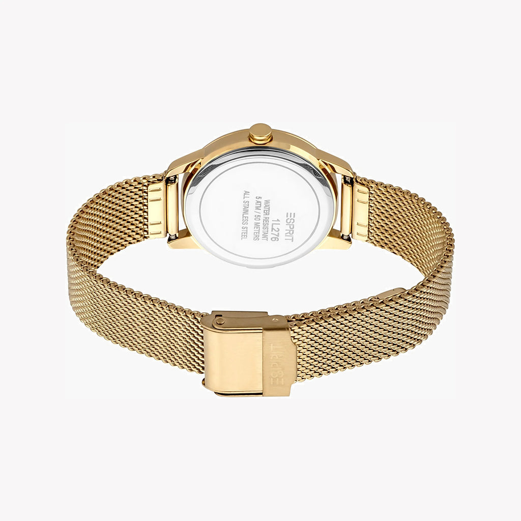 ESPRIT Women's Watch with Gold Stainless Steel Case and Gold Stainless Steel Band-i-Watch-3