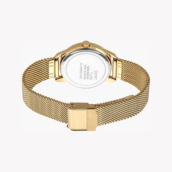 Esprit Women's Gold Stainless Steel Watch, Champagne Dial | Es1l057m0045 by i-watch