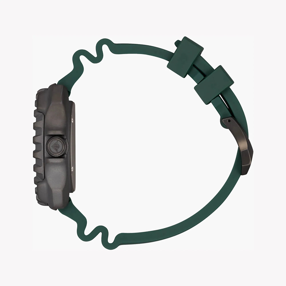 Citizen Bn0228-06w Diver's Delight - Men's Titanium Adventure Watch With Green BAnd and Gray Dial by i-watch