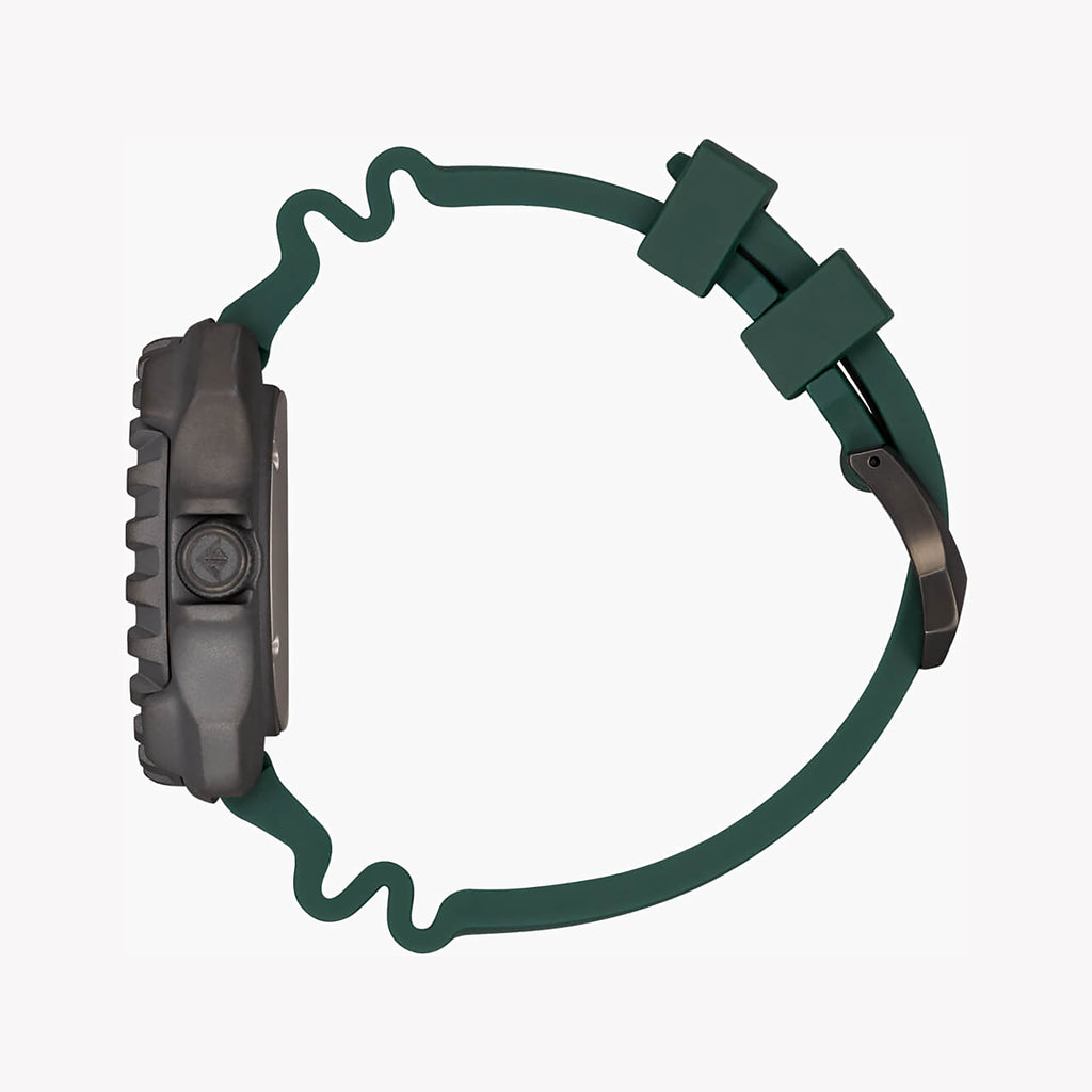 CITIZEN BN0228-06W DIVER'S DELIGHT - MEN'S TITANIUM ADVENTURE WATCH with green band and gray dial-i-Watch-2