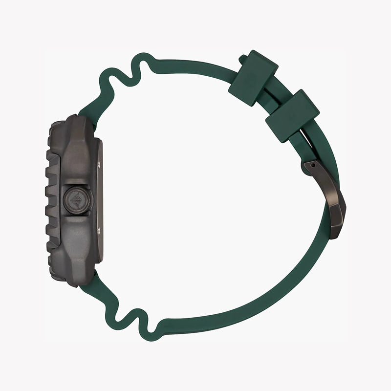 Citizen Bn0228-06w Diver's Delight - Men's Titanium Adventure Watch With Green BAnd and Gray Dial by i-watch