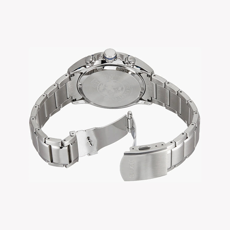 Citizen Ca4100-57a Eco-Drive - Timeless Strength & Elegance In Silver, Men's Chronograph Watch by i-watch