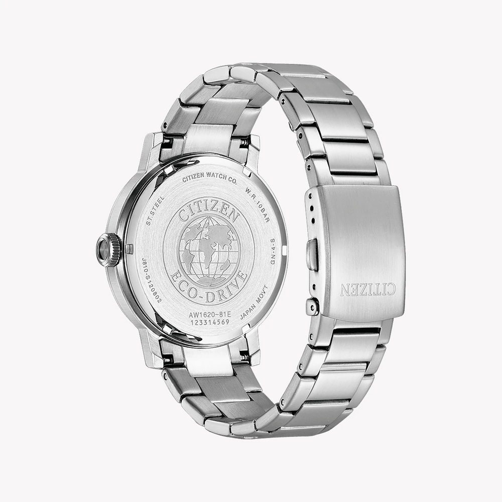 Citizen Eco-Drive Aw1620-81e - Modern Classic Men's Timepiece With Stainless Steel Elegance by i-watch