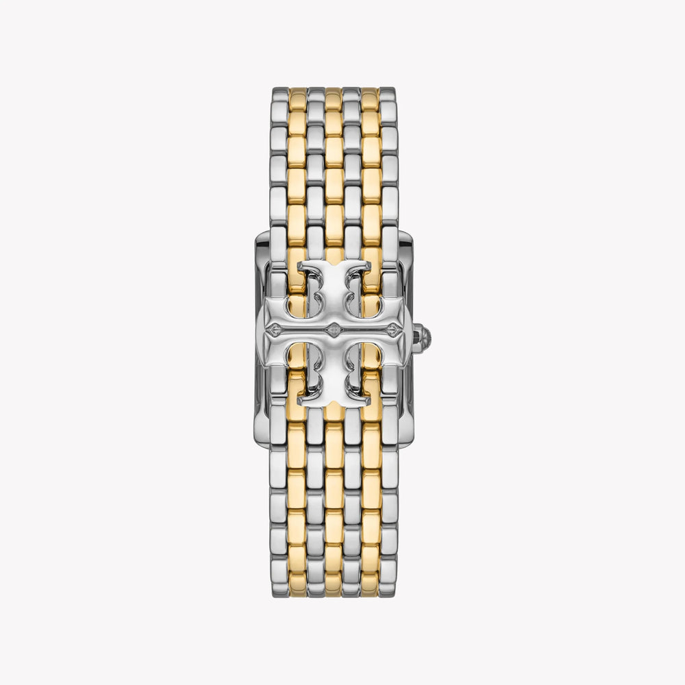 Tory Burch Women's Silver & Gold Watch, White Dial | Tbw1070 by i-watch
