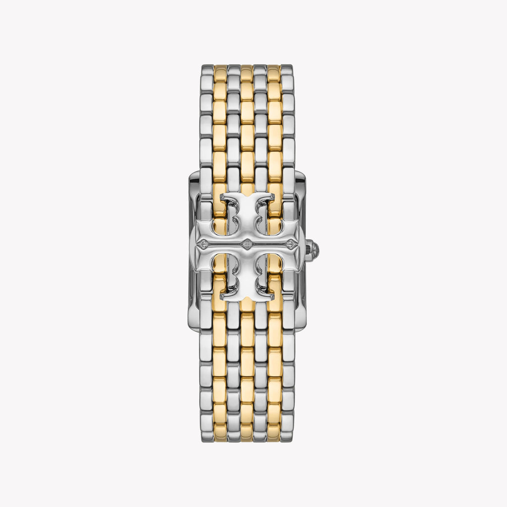 Tory Burch Women's Watch with Silver Stainless Steel Case and Gold / Silver Stainless Steel Band-i-Watch-3