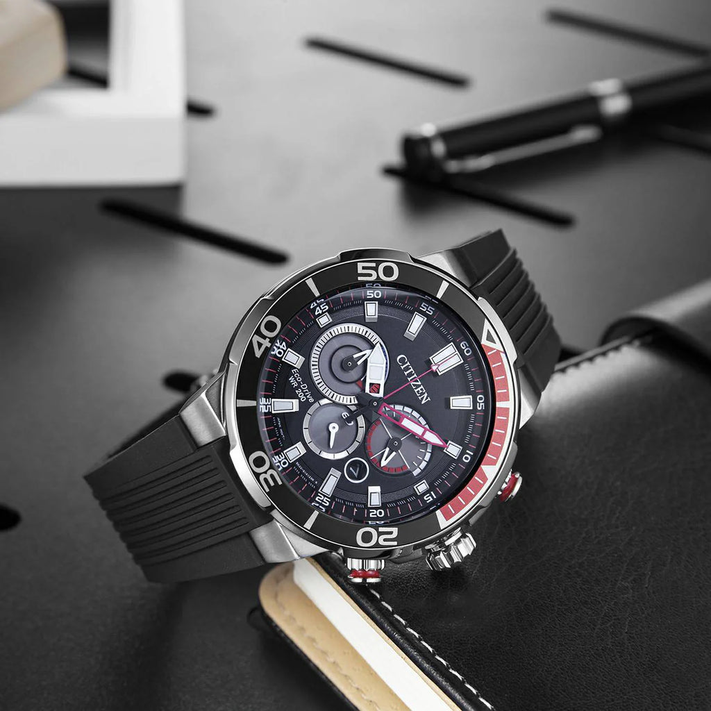 CITIZEN CA4250-03E DYNAMIC PRECISION MEN'S ECO-DRIVE WATCH WITH