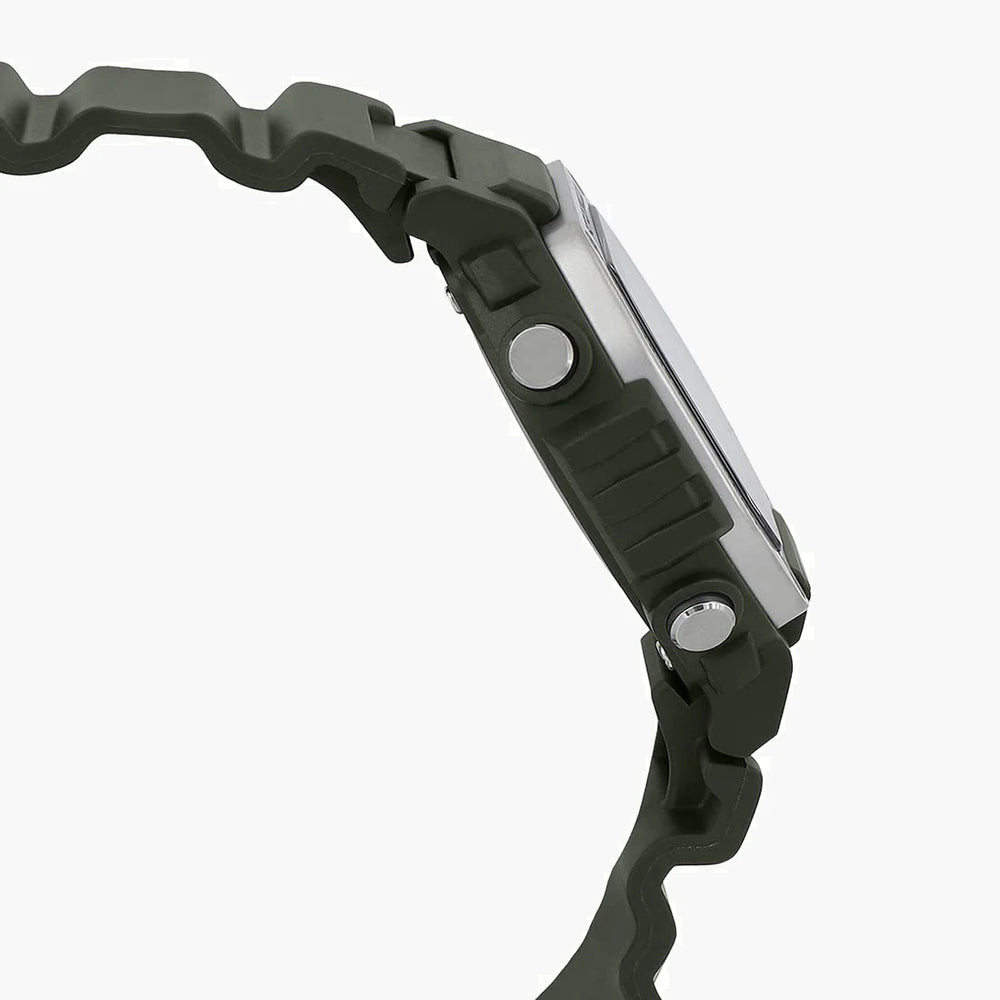 Casio Men's Green Resin Watch, Digital Dial | Mwd-110h-3avdf by i-watch