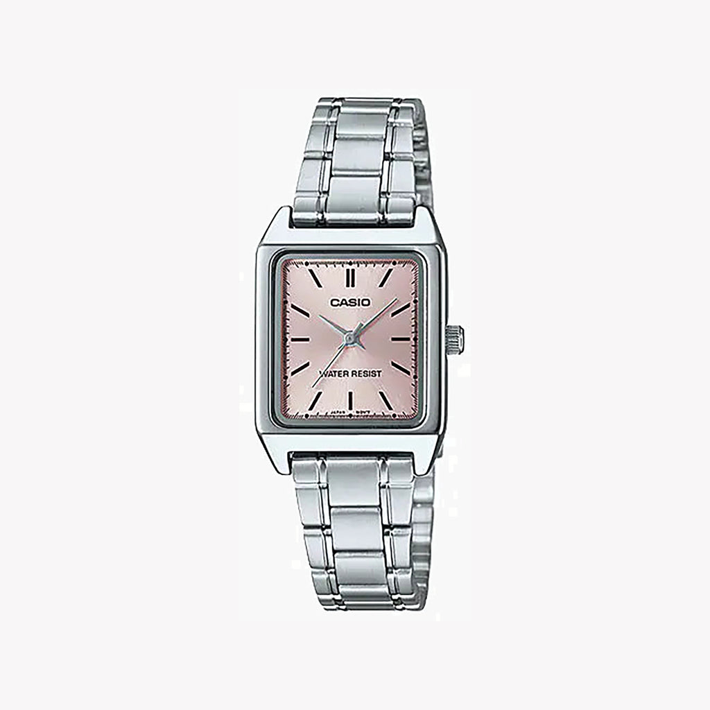 CASIO Women's Watch with Silver Chrome Plated Case and Silver Stainless Steel Band-i-Watch-3