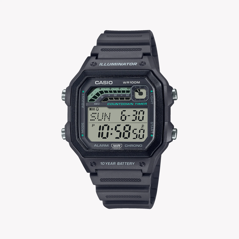 Casio Ws-1600h-8avdf - Bold Sporty Style Men's Digital Watch With Sleek Black Design And Adventure-Ready Features by i-watch