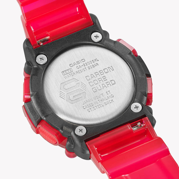 G-Shock Women's Pink Resin Watch, Digital Dial | Ga-2200skl-4adr by i-watch