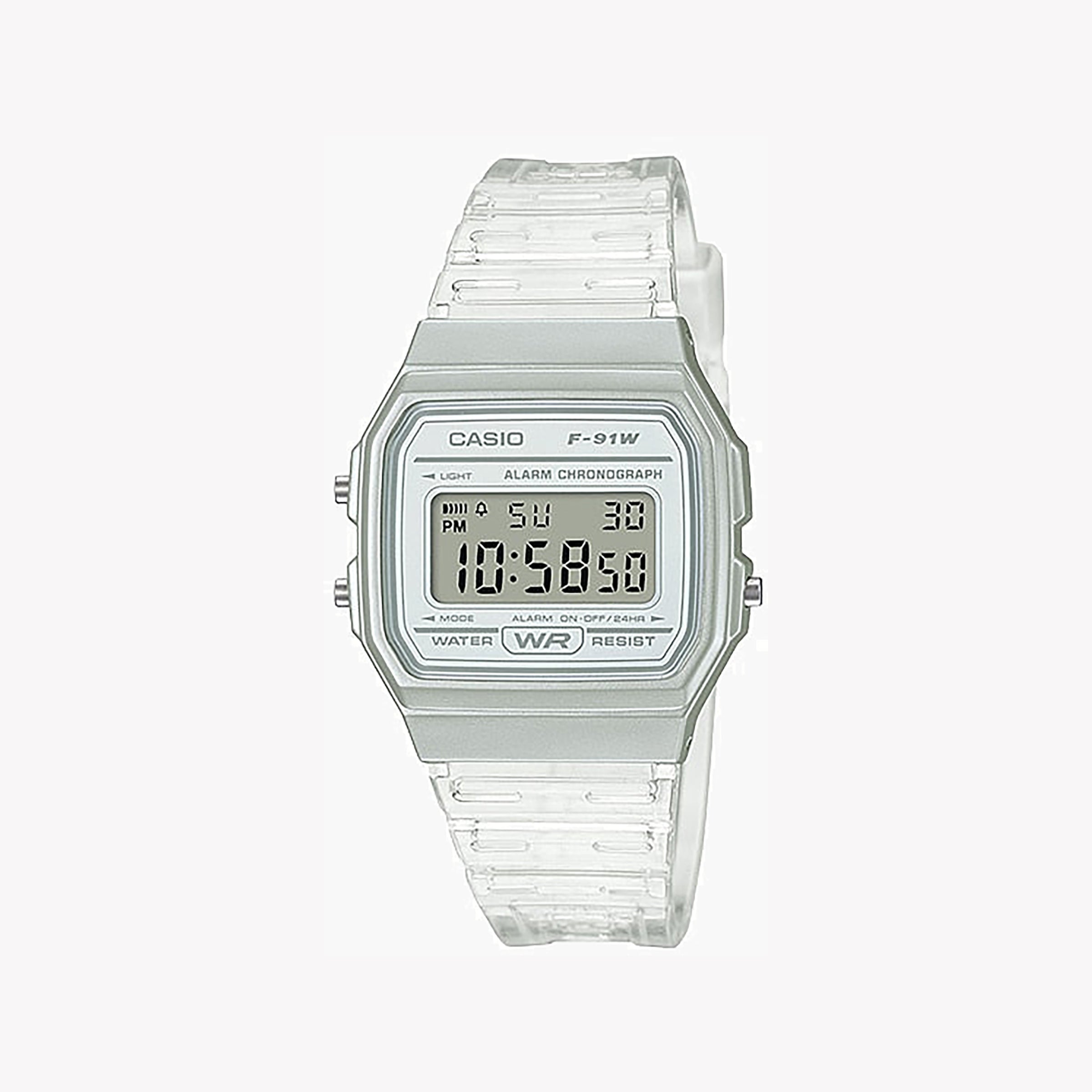 CASIO F-91WS-7DF ADVENTURE READY - STYLISH WOMEN'S WHITE RESIN WATCH