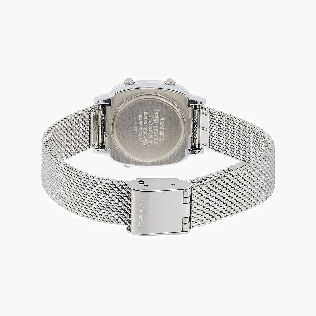 CASIO LA670WEM-7DF ELEGANT TIMEPIECE - STYLISH SILVER MESH WOMEN'S WATCH-i-Watch-3