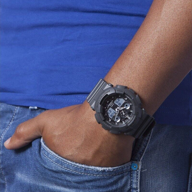 Casio G-Shock Ga-100cf-8a Sporty Edge - Rugged Brown Camo Men's Watch by i-watch
