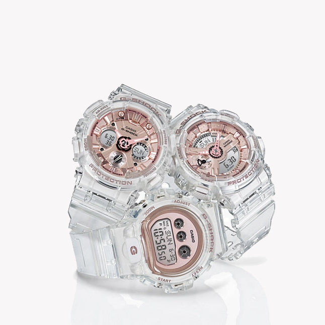 G-Shock Women's White Resin Watch, Digital Dial | Gma-S120sr-7adr