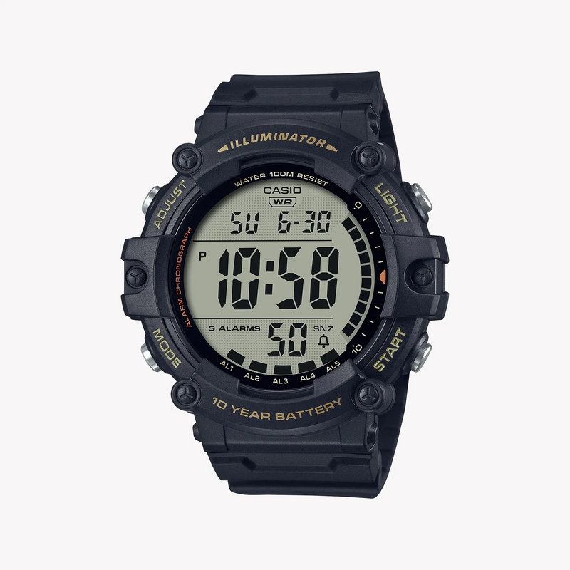 Casio Men's Black Digital Watch, Resin Case | Ae-1500whx-1av by i-watch