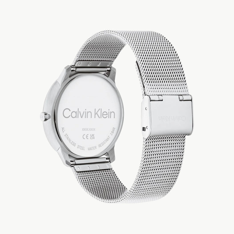 Ck Calvin Klein Men's Silver Stainless Steel Watch, Silver Dial | Ck1w1001 by i-watch