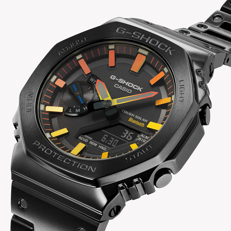 Casio Men's Black Stainless Steel Watch, Black Dial | Gm-B2100bpc-1aer by i-watch