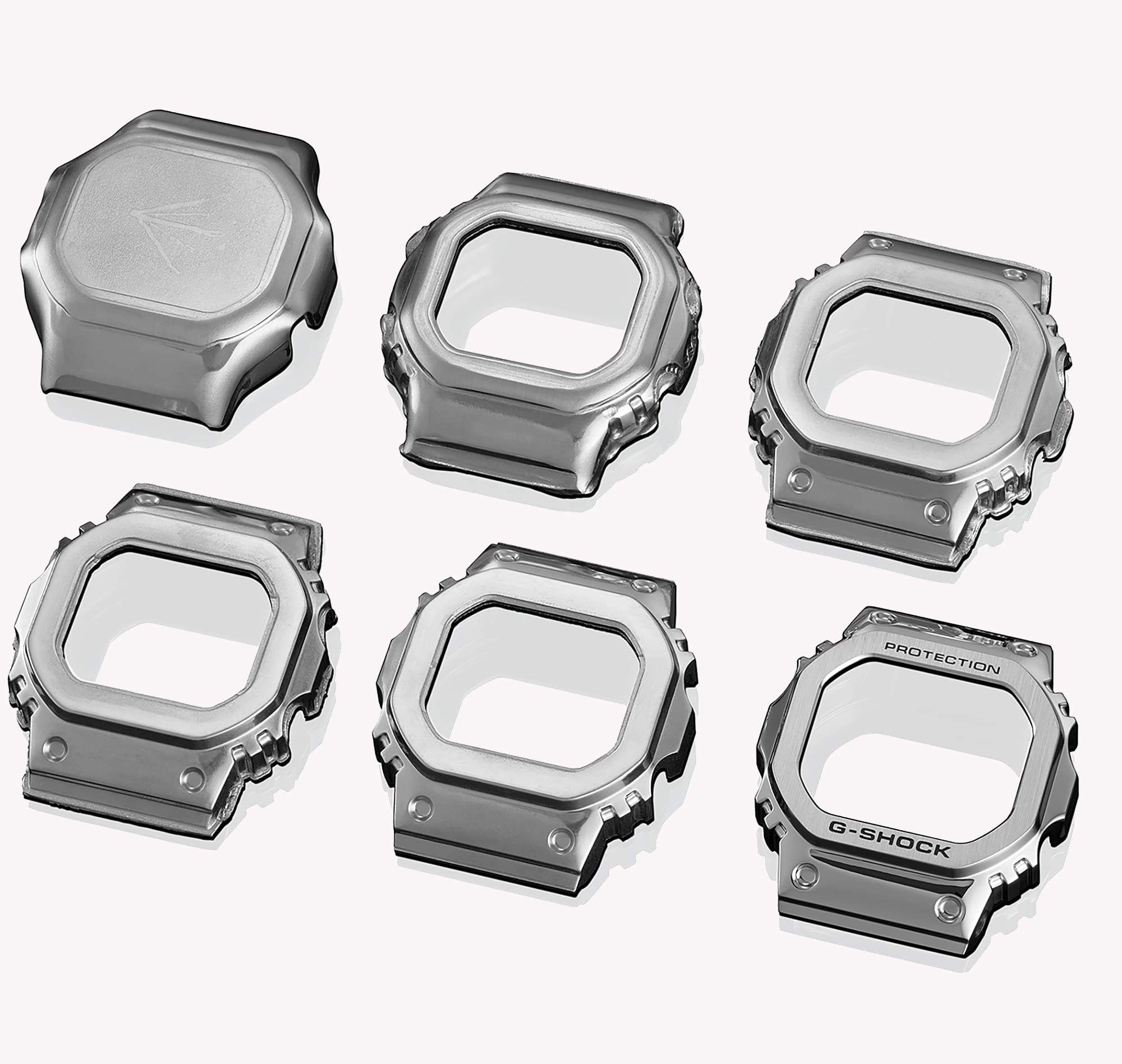 Casio G-Shock Men's Silver & Black Watch, Digital | GM-5600-1ER
