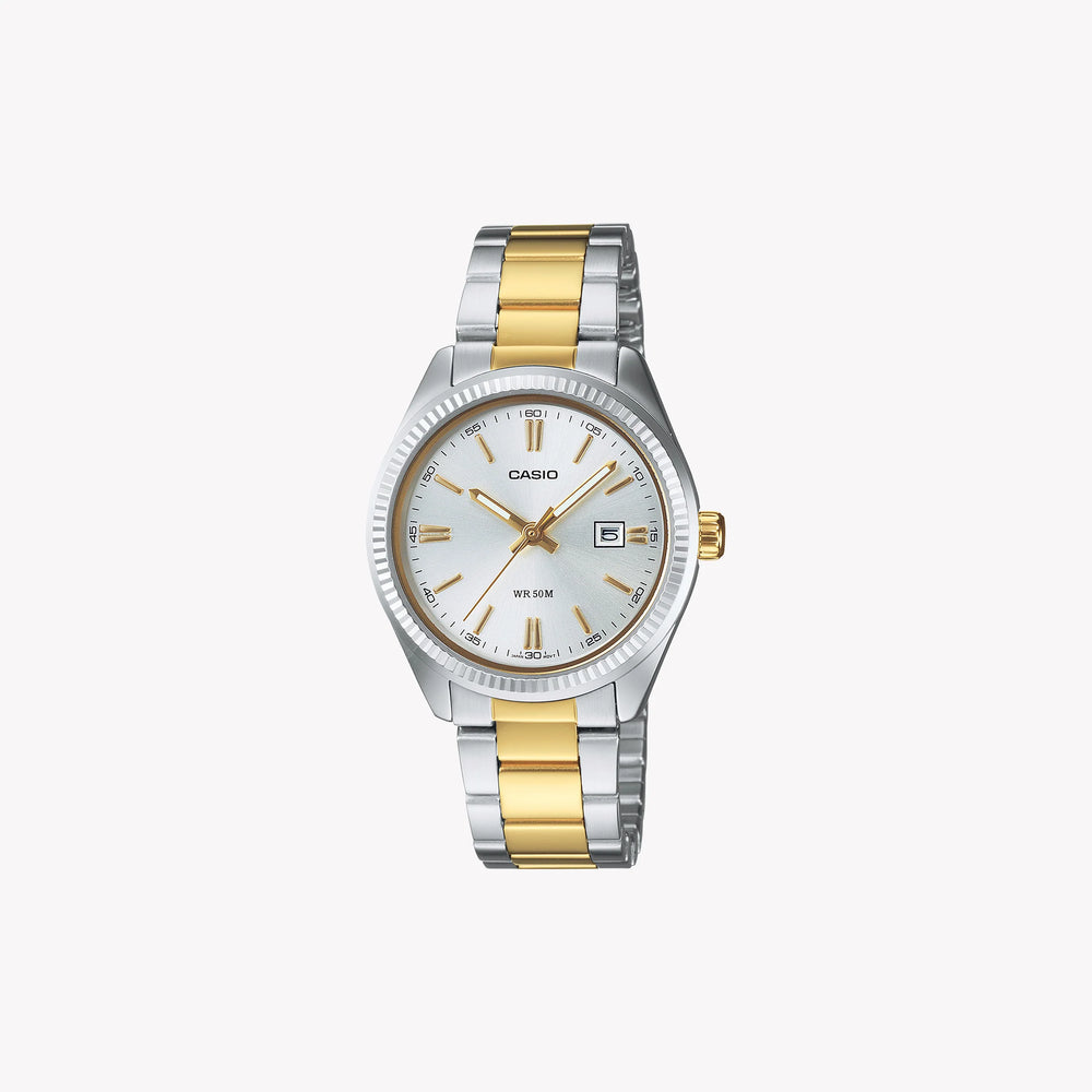 Ltp Women's Silver Metal Watch, Silver Dial | Ltp-1302psg-7aveg by i-watch